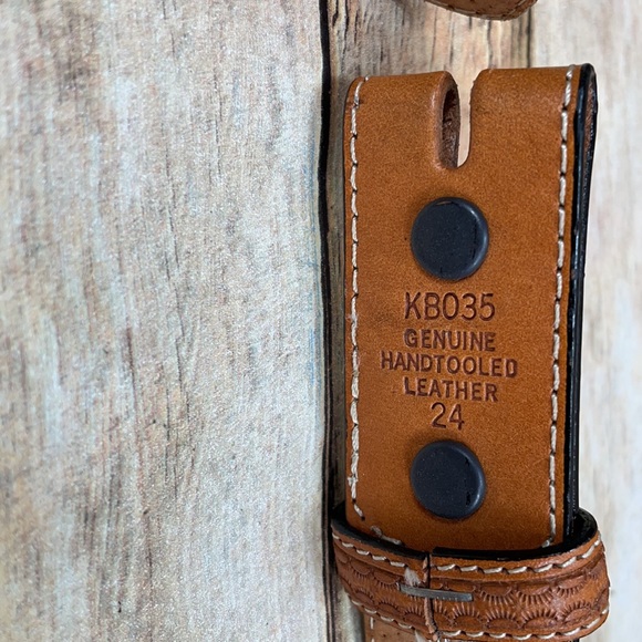 Ranger Belt Company Hand-tooled Belt Size 24 NWOT - Picture 8 of 13